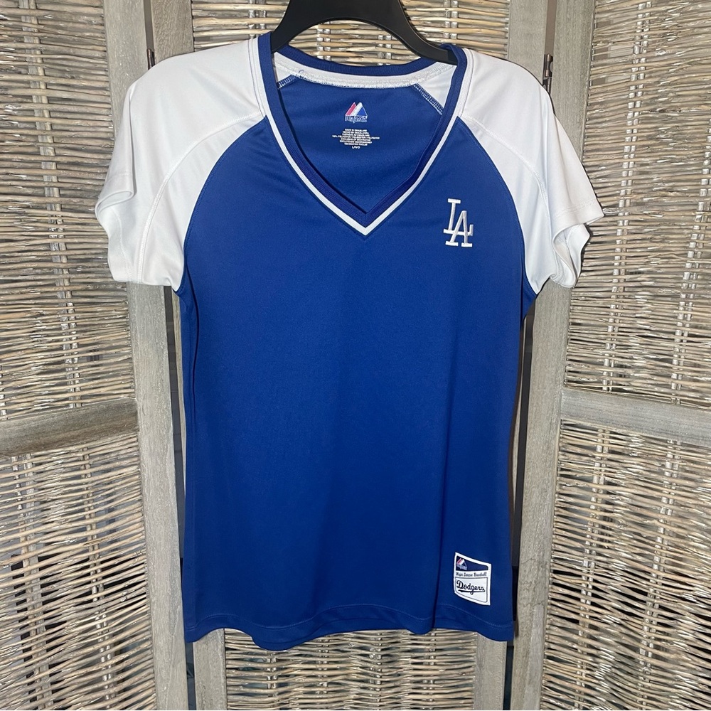 Majestic Los Angeles Dodgers Baseball Tee - size Large